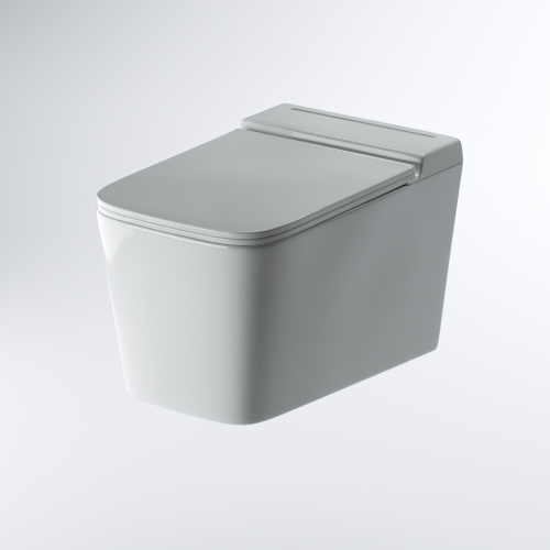 Унитаз подвесной Grossman impuls GR-5501 белый с сиденьем микролифт безободковый каскадный смыв